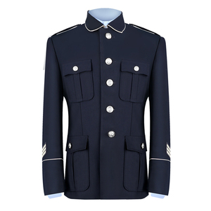 保安服工作服套装春秋冬保安制服深蓝物业售楼部形象礼宾服保安服