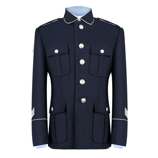 保安服工作服套装春秋冬保安制服深蓝物业售楼部形象礼宾服保安服