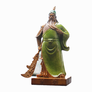 关帝故里纯青铜像关公关二爷车内载摆件汽车饰品武财神纯铜礼品
