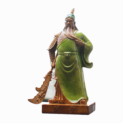 纯铜关二爷武财神汽车摆件保平安