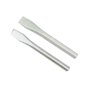 304不锈钢扁铲白钢六角六方圆钢扁铲160mm-500mm防磁平口扁凿子