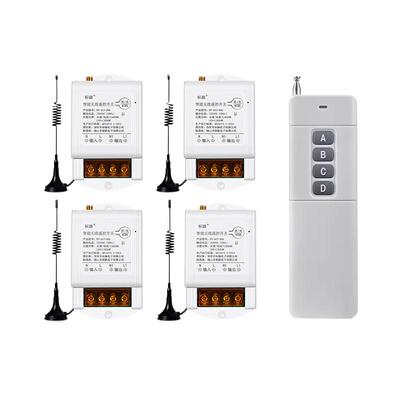 220V大功率无线遥控开关工地商场超市多路灯具电源通断远程控制器