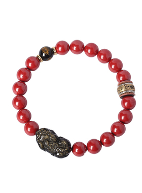 普陀山帝王朱砂貔貅手串