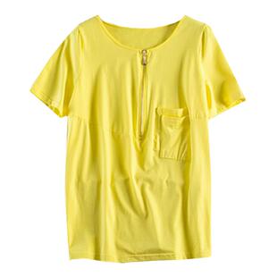 短袖女t恤2026新款高档爆款加肥加大码女装洋气纯棉夏天上衣女款