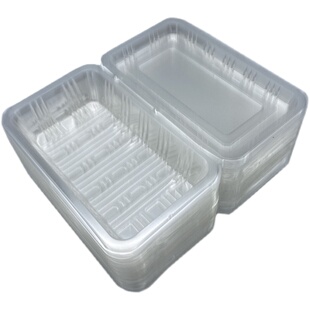 一次性长方形寿司盒透明打包盒大一深中小一深烤鸭盒食品盒水果盒