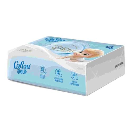 可心柔120抽经典婴幼儿柔软纸巾纸面巾柔润鼻敏感面巾纸家用大包
