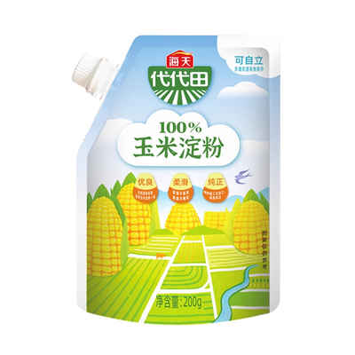 海天玉米淀粉200g家用马铃薯淀粉腌肉嫩肉生粉勾芡烘焙食用淀粉