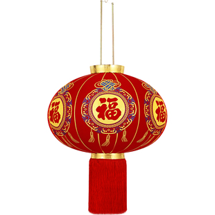 2026新款大红灯笼一对过年大门口宫灯阳台挂饰过新年户外装饰吊灯