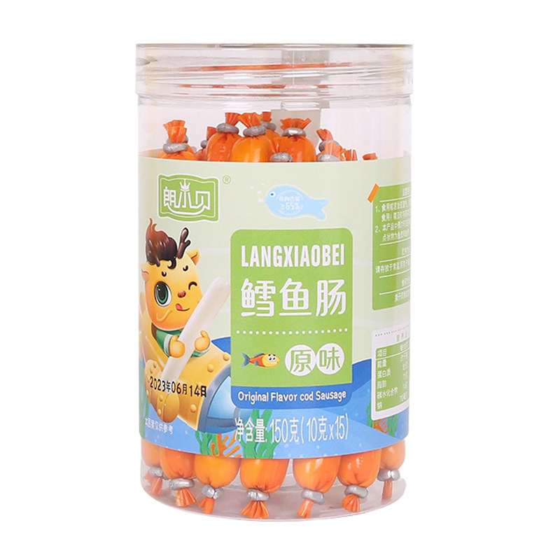 朗小贝鳕鱼肠/牛肉肠买4罐减5元