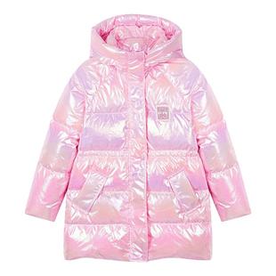富罗迷女童羽绒服儿童装冬季新款好看女款加厚宝宝长款白鸭绒外套