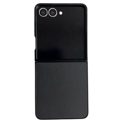 三星zflip7纯色皮质手机壳