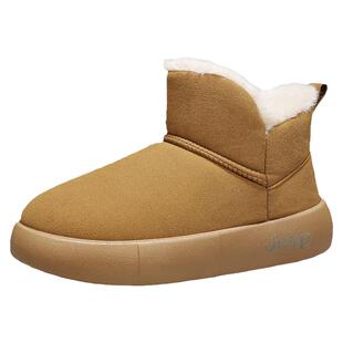 JEEP女鞋冬季雪地靴女2025新款棉靴加绒加厚棉鞋厚底冬鞋冬天鞋子