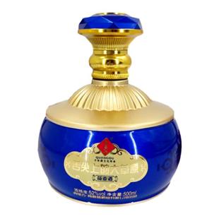 内蒙古高度纯粮食酒白酒莜麦酒草原酒52度紫荞酒蒙古酒500mlx4瓶