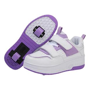 儿童暴走鞋男童变形鞋女童运动轮滑可走路轮子鞋隐形双轮爆走鞋夏