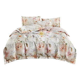 金丝提花数码提花四件套 芳沁枕霞带吊牌可配礼盒