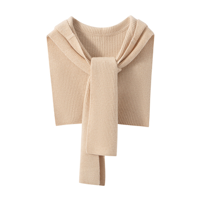 羊绒连帽披肩保暖围巾羊毛斗篷