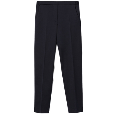 FALCONERI女士裤子时尚显瘦长裤高腰通勤棉质混纺烟管裤DPL448B