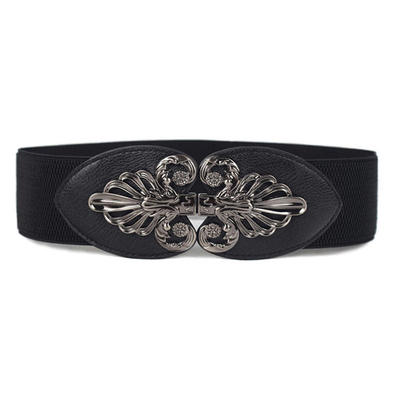 腰带松紧女弹力复古腰封