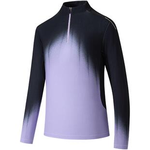 安踏冠军户外滑雪系列磨毛长袖针织衫女半拉链运动长T恤162540412