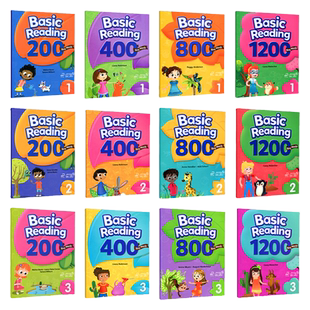 【麦凯思图书】原版进口美国compass少儿英语教材key words Basic Reading 200 400 800 1200词寒暑假短期阅读课程单词读写高频词