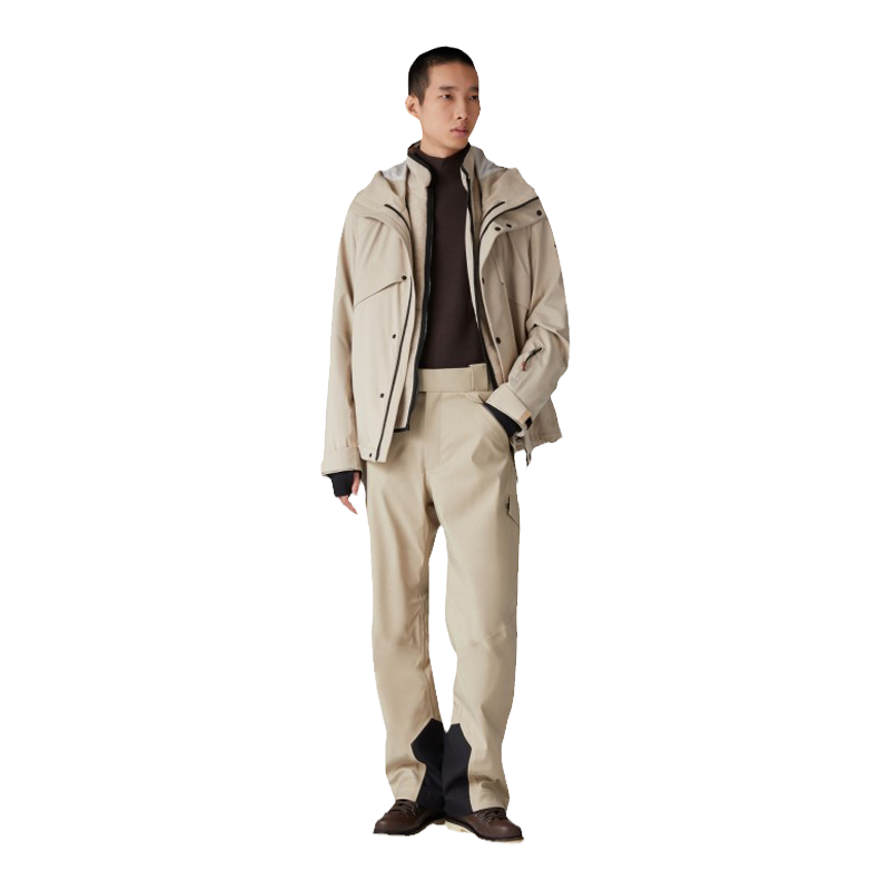 Loro Piana/诺悠翩雅男装浅灰色宽松休闲滑雪夹克外套上衣