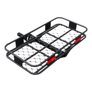 车载车尾拖车框行李框旅行架方口铝合金汽车SUV后挂式折叠货架篮