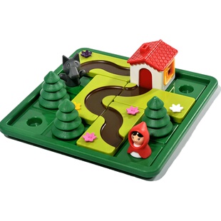 小乖蛋小红帽与大灰狼桌面亲子智力通关解题玩具益智逻辑思维桌游