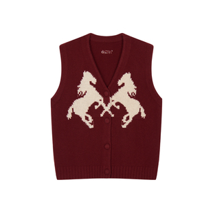 UOOYAA/乌丫2026春季新款「奇幻嘉年华」马年限定毛衫马甲