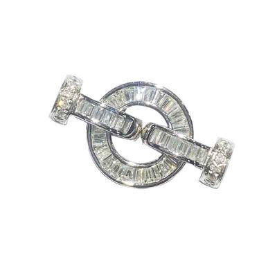 珍珠项链金扣头钻石翡翠珠链扣头