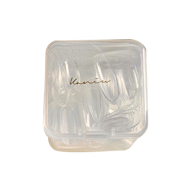 杏仁盒装打板椭圆透明色款甲片