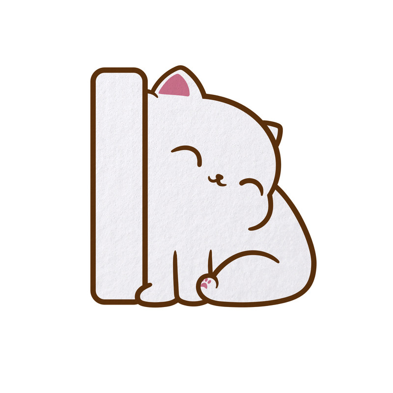 北欧风猫咪造型毛毡背景板免打孔软装墙贴