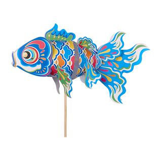 新年春节元宵马年炫彩非遗锦鲤鱼灯笼手工diy金鱼灯儿童花灯拍照