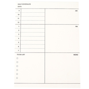 50页/本简约计划本便签本可撕记事本月计划周计划备忘本待办事项