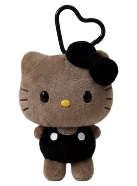 可爱黑皮短腿Kitty猫包挂件