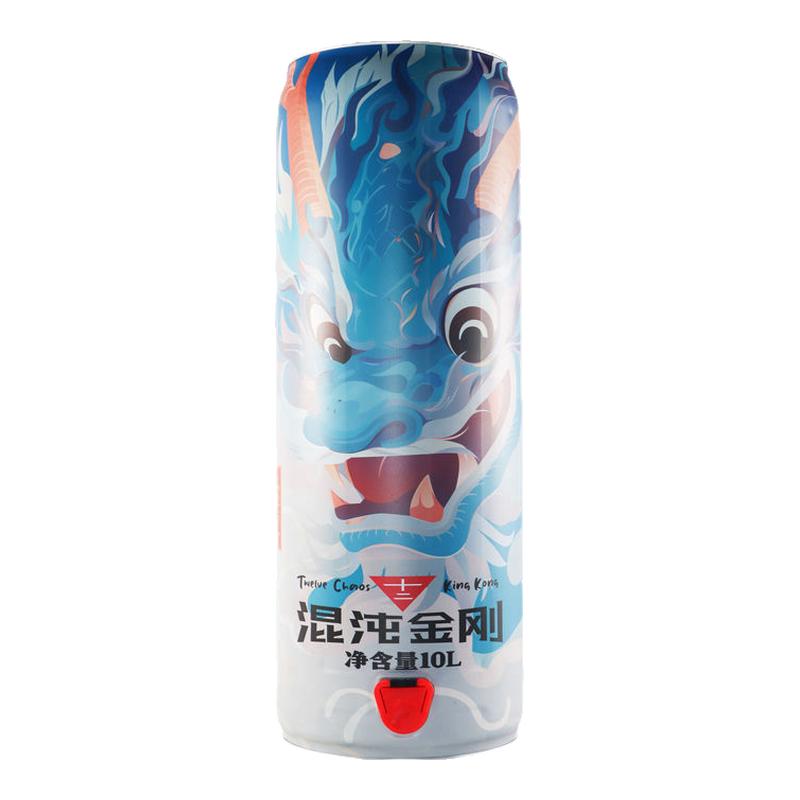 【国潮】混沌金刚精酿白啤酒10L桶国潮龙年啤酒20斤大桶装整箱