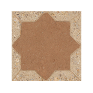 中古风复古棕色仿陶土花砖厨房卫生间阳台庭院地砖民宿咖啡厅瓷砖