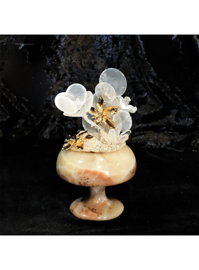 天然贝壳首饰展示收纳托盘摆件