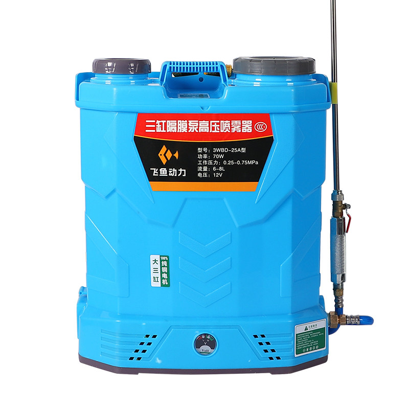 22L三缸泵高压锂电果树喷雾器