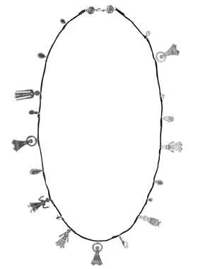 SALE E PEPE胡椒盐 纯银舞会编绳长项链