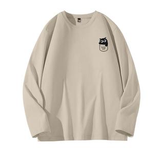 班尼路S&K纯棉圆领长袖t恤男生春季初高中生短袖打底衫冬季秋衣A