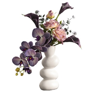 创意时来运转石头花瓶摆件高级感艺术客厅玄关电视柜餐桌装饰品