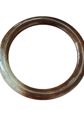 青梅极美红糖白肉花籽和田玉手镯