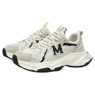 马克华菲2025新款老爹鞋男女情侣鞋冬季加绒鞋子运动鞋增高休闲鞋