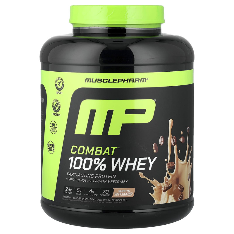 MusclePharm全乳清蛋白Combat运动健身营养肌肉修护耐力清新口腔