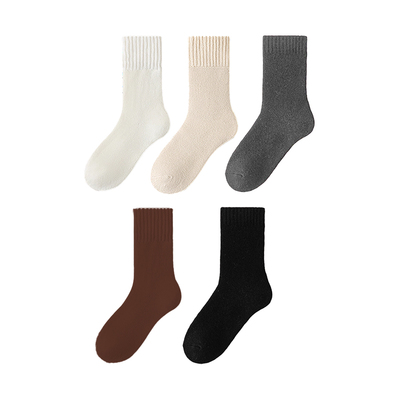 一次性袜子女款加厚保暖月子袜秋冬季旅行中长筒加绒丢丢袜免洗