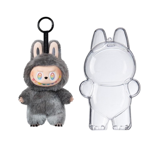 labubu保护套拉布布透明防尘罩防脏展示盒便携溜娃盒子盲盒收纳盒