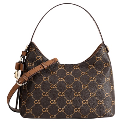 COOGI老花真皮通勤大容量手提包