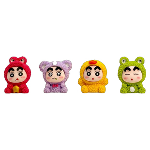 治愈系情绪稳定可爱蜡笔小新车摆件桌面摆件车内饰品办公室工位