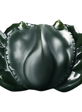 和田玉螃蟹玉把件新疆青玉细料八方来财男女手把件玉石把玩文玩玉