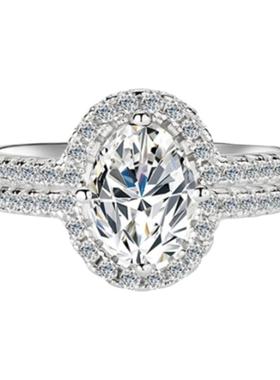 右手等待女S925银原创莫桑石戒指